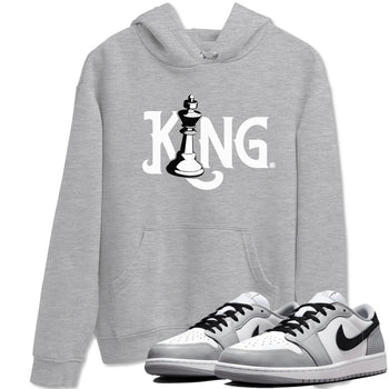 1s Wolf Grey shirts to match jordans Chess King sneaker match tees Air Jordan 1 Wolf Grey SNRT Sneaker Tees streetwear brand Heather Grey 1 unisex cotton tee