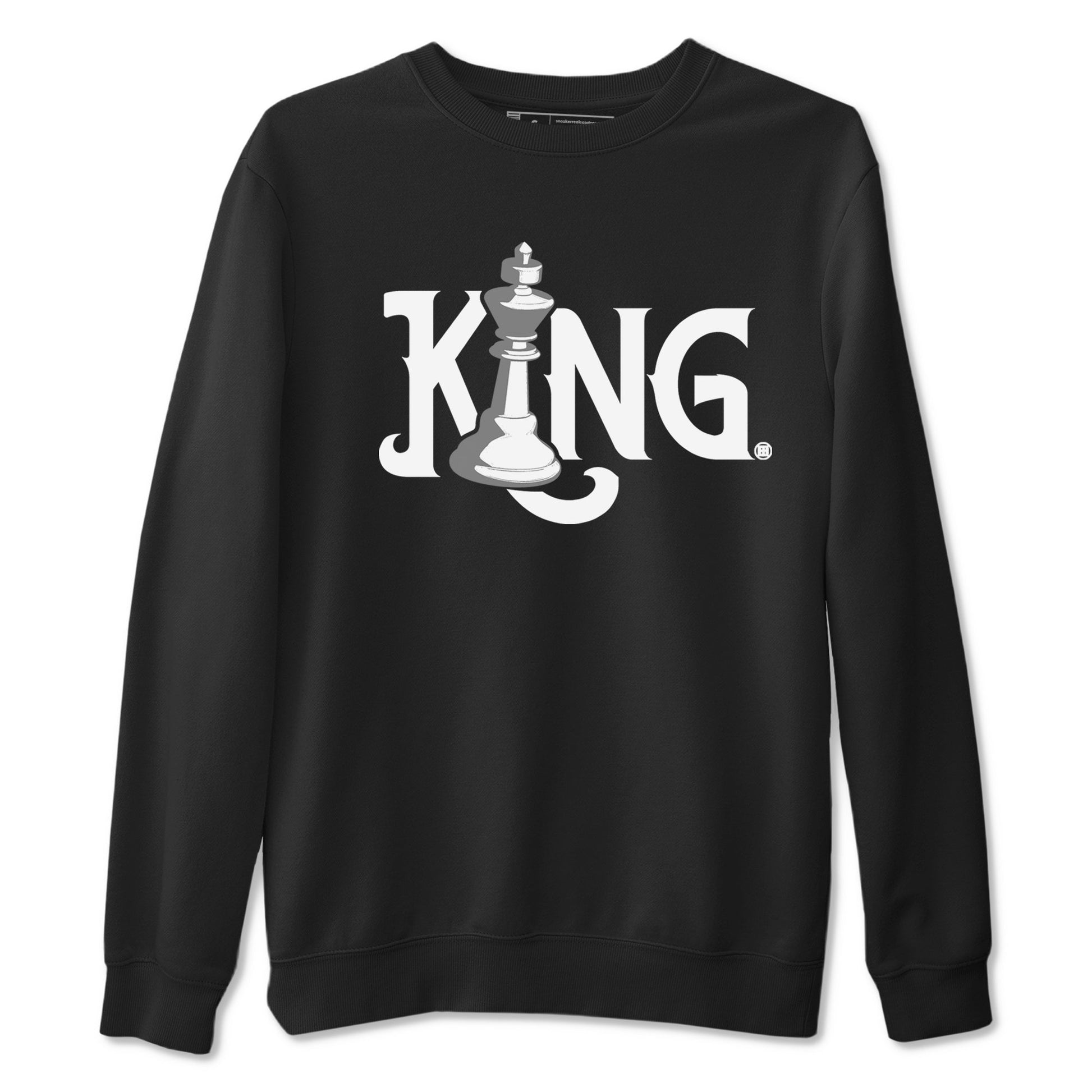 1s Wolf Grey shirts to match jordans Chess King sneaker match tees Air Jordan 1 Wolf Grey SNRT Sneaker Tees streetwear brand Black 2 unisex cotton tee