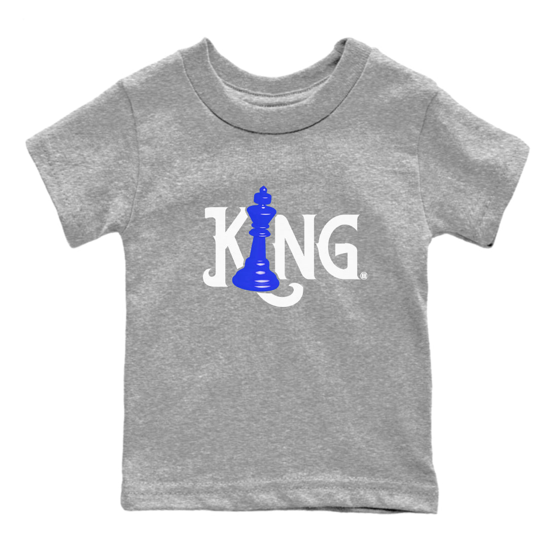 12s Blueberry shirts to match jordans Chess King sneaker match tees Air Jordan 12 Blueberry SNRT Sneaker Tees streetwear brand Baby and Youth Heather Grey 2 cotton tee