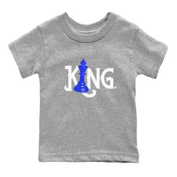 12s Blueberry shirts to match jordans Chess King sneaker match tees Air Jordan 12 Blueberry SNRT Sneaker Tees streetwear brand Baby and Youth Heather Grey 2 cotton tee