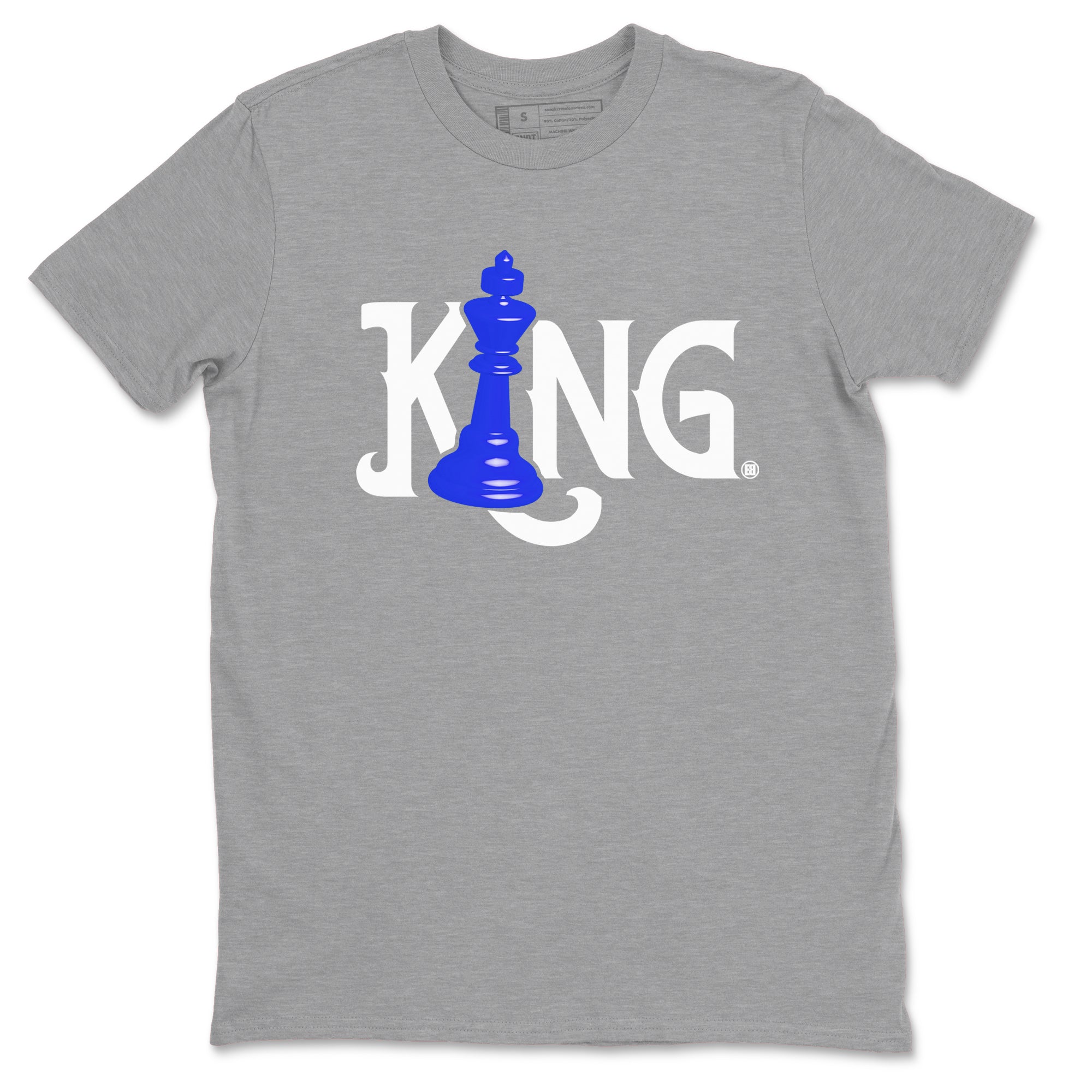 12s Blueberry shirts to match jordans Chess King sneaker match tees Air Jordan 12 Blueberry SNRT Sneaker Tees streetwear brand Heather Grey 2 unisex cotton tee