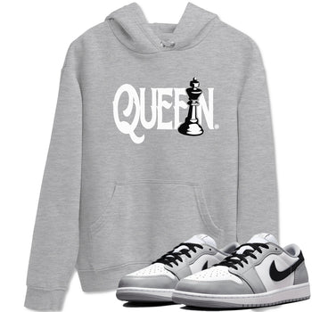 1s Wolf Grey shirts to match jordans Chess Queen sneaker match tees Air Jordan 1 Wolf Grey SNRT Sneaker Tees streetwear brand Heather Grey 1 unisex cotton tee