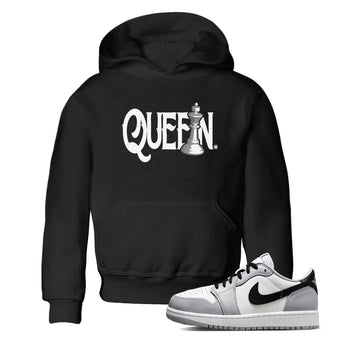 1s Wolf Grey shirts to match jordans Chess Queen sneaker match tees Air Jordan 1 Wolf Grey SNRT Sneaker Tees streetwear brand Baby and Youth Black 1 cotton tee