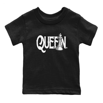 1s Wolf Grey shirts to match jordans Chess Queen sneaker match tees Air Jordan 1 Wolf Grey SNRT Sneaker Tees streetwear brand Baby and Youth Black 2 cotton tee