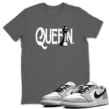 1s Wolf Grey shirts to match jordans Chess Queen sneaker match tees Air Jordan 1 Wolf Grey SNRT Sneaker Tees streetwear brand Cool Grey 1 unisex cotton tee