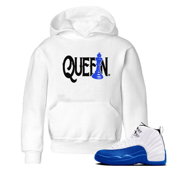 12s Blueberry shirts to match jordans Chess Queen sneaker match tees Air Jordan 12 Blueberry SNRT Sneaker Tees streetwear brand Baby and Youth White 1 cotton tee