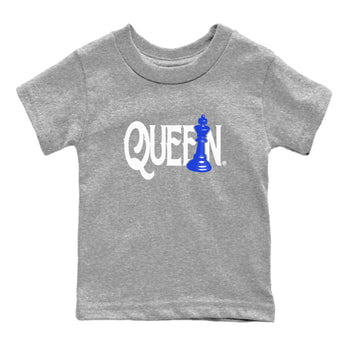 12s Blueberry shirts to match jordans Chess Queen sneaker match tees Air Jordan 12 Blueberry SNRT Sneaker Tees streetwear brand Baby and Youth Heather Grey 2 cotton tee