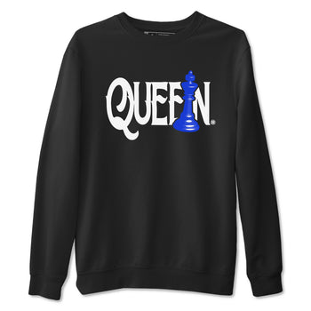 12s Blueberry shirts to match jordans Chess Queen sneaker match tees Air Jordan 12 Blueberry SNRT Sneaker Tees streetwear brand Black 2 unisex cotton tee
