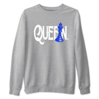 12s Blueberry shirts to match jordans Chess Queen sneaker match tees Air Jordan 12 Blueberry SNRT Sneaker Tees streetwear brand Heather Grey 2 unisex cotton tee