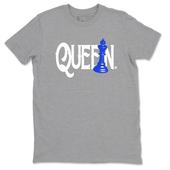 12s Blueberry shirts to match jordans Chess Queen sneaker match tees Air Jordan 12 Blueberry SNRT Sneaker Tees streetwear brand Heather Grey 2 unisex cotton tee