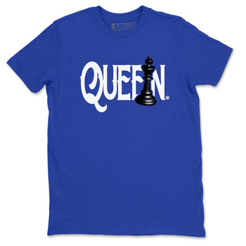 12s Blueberry shirts to match jordans Chess Queen sneaker match tees Air Jordan 12 Blueberry SNRT Sneaker Tees streetwear brand Royal Blue 2 unisex cotton tee