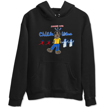 Air Jordan 1 Travis x Scott x Canary shirt to match jordans Chillin Vibes sneaker tees Air Jordan 1 Travis Scott Canary SNRT Sneaker Release Tees unisex cotton Black 2 crew neck shirt