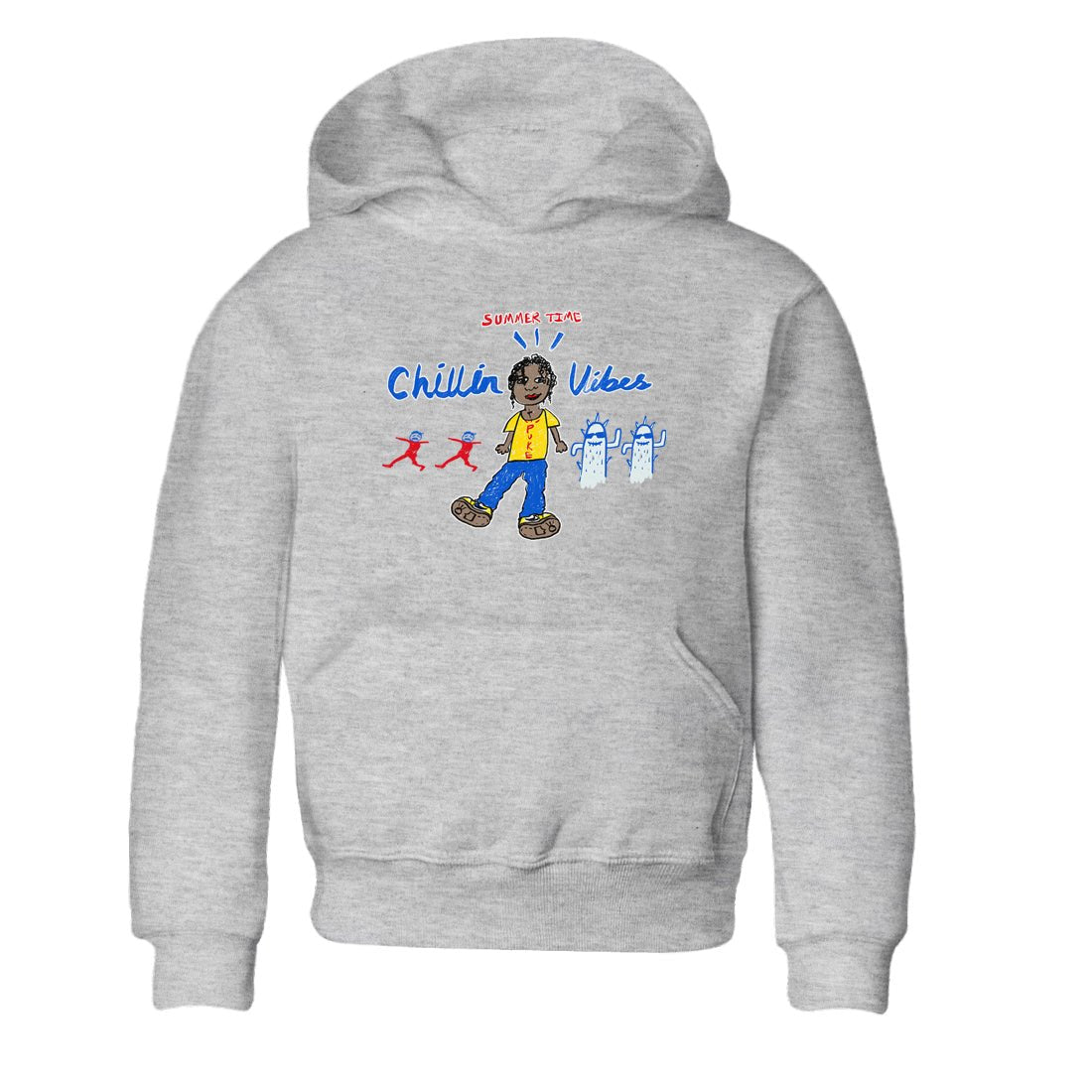 Air Jordan 1 Travis x Scott x Canary shirt to match jordans Chillin Vibes sneaker tees Air Jordan 1 Travis Scott Canary SNRT sneaker release tees baby toddler Heather Grey 2 cotton Shirt
