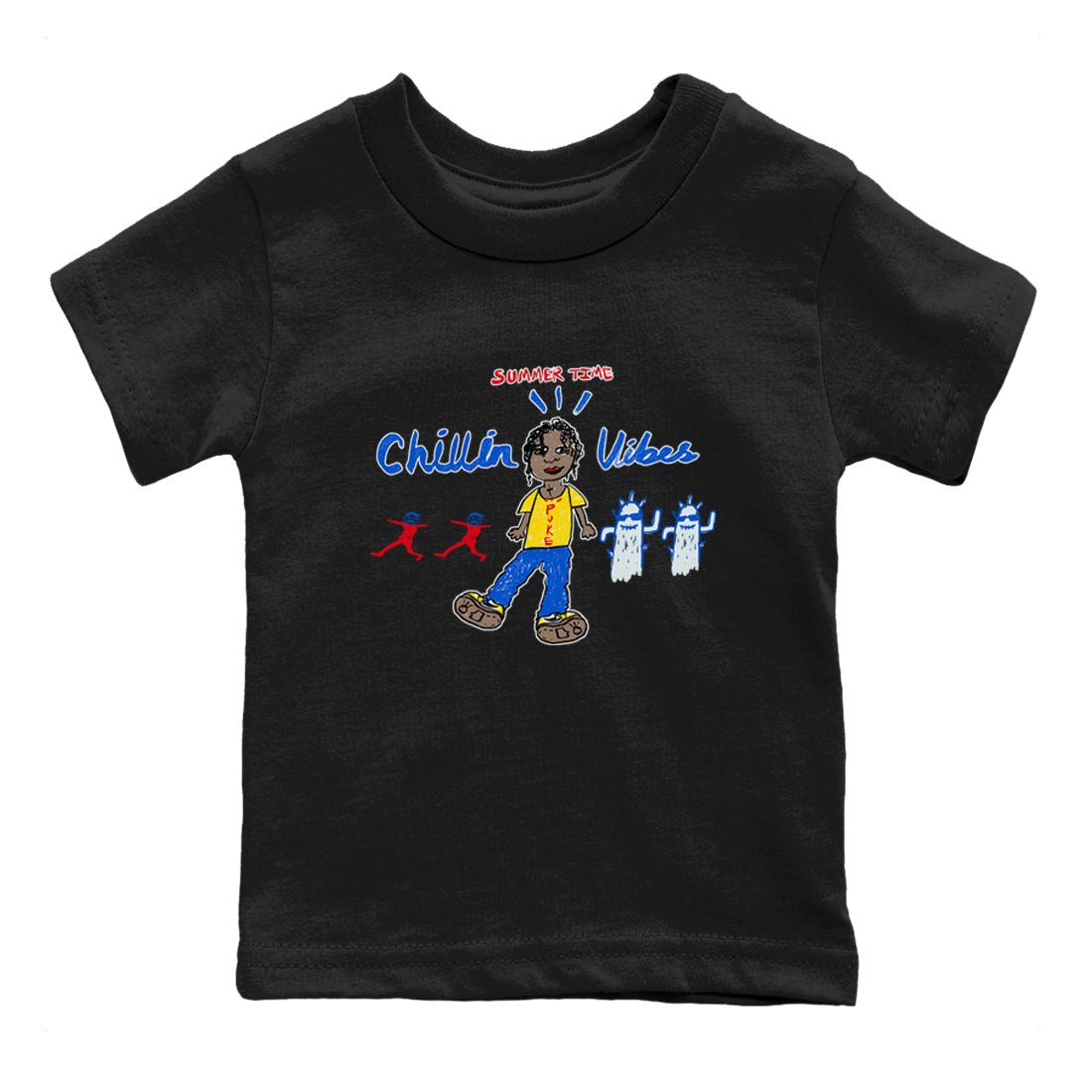 Air Jordan 1 Travis x Scott x Canary shirt to match jordans Chillin Vibes sneaker tees Air Jordan 1 Travis Scott Canary SNRT sneaker release tees baby toddler Black 2 cotton Shirt