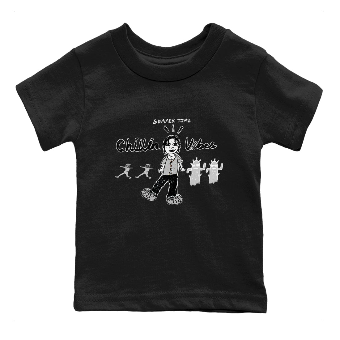 1s Wolf Grey shirts to match jordans Chillin Vibes sneaker match tees Air Jordan 1 Wolf Grey SNRT Sneaker Tees streetwear brand Baby and Youth Black 2 cotton tee