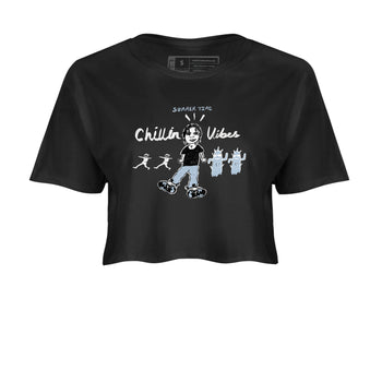 6s White Black shirt to match jordans Chillin Vibes sneaker tees Air Jordan 6 White Black SNRT Sneaker Release Tees Black 2 crop length shirt