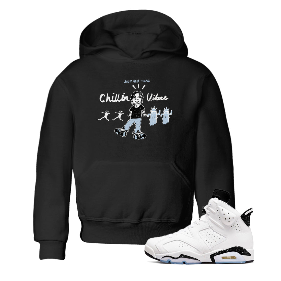 6s White Black shirt to match jordans Chillin Vibes sneaker tees Air Jordan 6 White Black SNRT sneaker release tees baby toddler Black 1 cotton Shirt