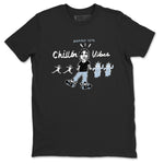 6s White Black shirt to match jordans Chillin Vibes sneaker tees Air Jordan 6 White Black SNRT Sneaker Release Tees unisex cotton Black 2 crew neck shirt