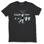 6s White Black shirt to match jordans Chillin Vibes sneaker tees Air Jordan 6 White Black SNRT Sneaker Release Tees unisex cotton Charcoal Heather 2 crew neck shirt