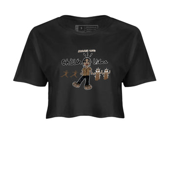 Jordan Jumpman Jack Travis Scott Dark Mocha shirts to match jordans Chillin Vibes sneaker match tees Jordan Jumpman Jack Travis Scott Dark Mocha SNRT Sneaker Release Tees unisex cotton Black 2 Crop Shirts