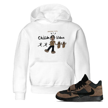 Jordan Jumpman Jack Travis Scott Dark Mocha shirts to match jordans Chillin Vibes sneaker match tees Jordan Jumpman Jack Travis Scott Dark Mocha SNRT Sneaker Release Tees Youth Baby White 1 crew neck shirts