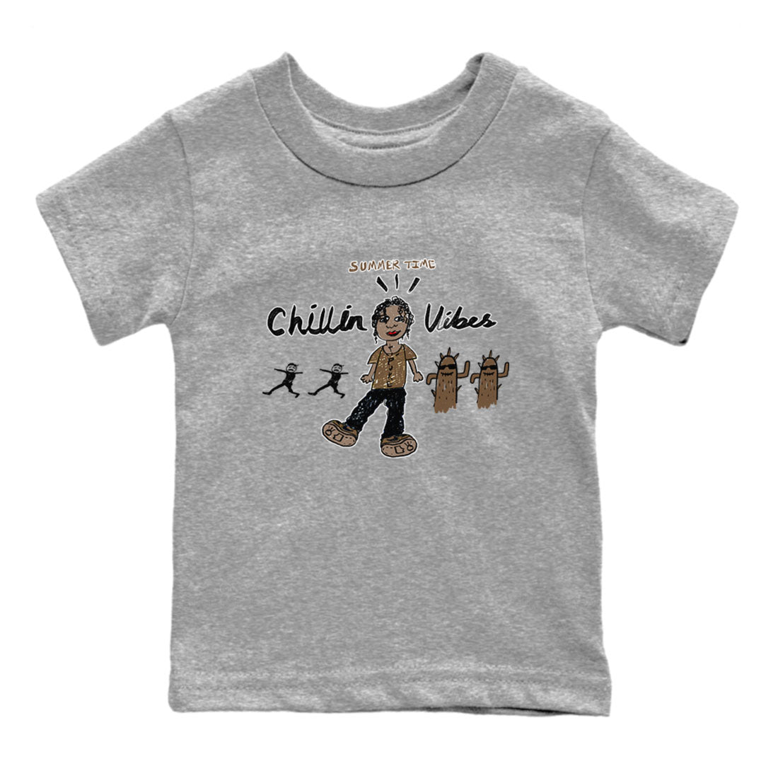 Jordan Jumpman Jack Travis Scott Dark Mocha shirts to match jordans Chillin Vibes sneaker match tees Jordan Jumpman Jack Travis Scott Dark Mocha SNRT Sneaker Release Tees Youth Baby Heather Grey 2 crew neck shirts