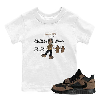 Jordan Jumpman Jack Travis Scott Dark Mocha shirts to match jordans Chillin Vibes sneaker match tees Jordan Jumpman Jack Travis Scott Dark Mocha SNRT Sneaker Release Tees Youth Baby White 1 crew neck shirts