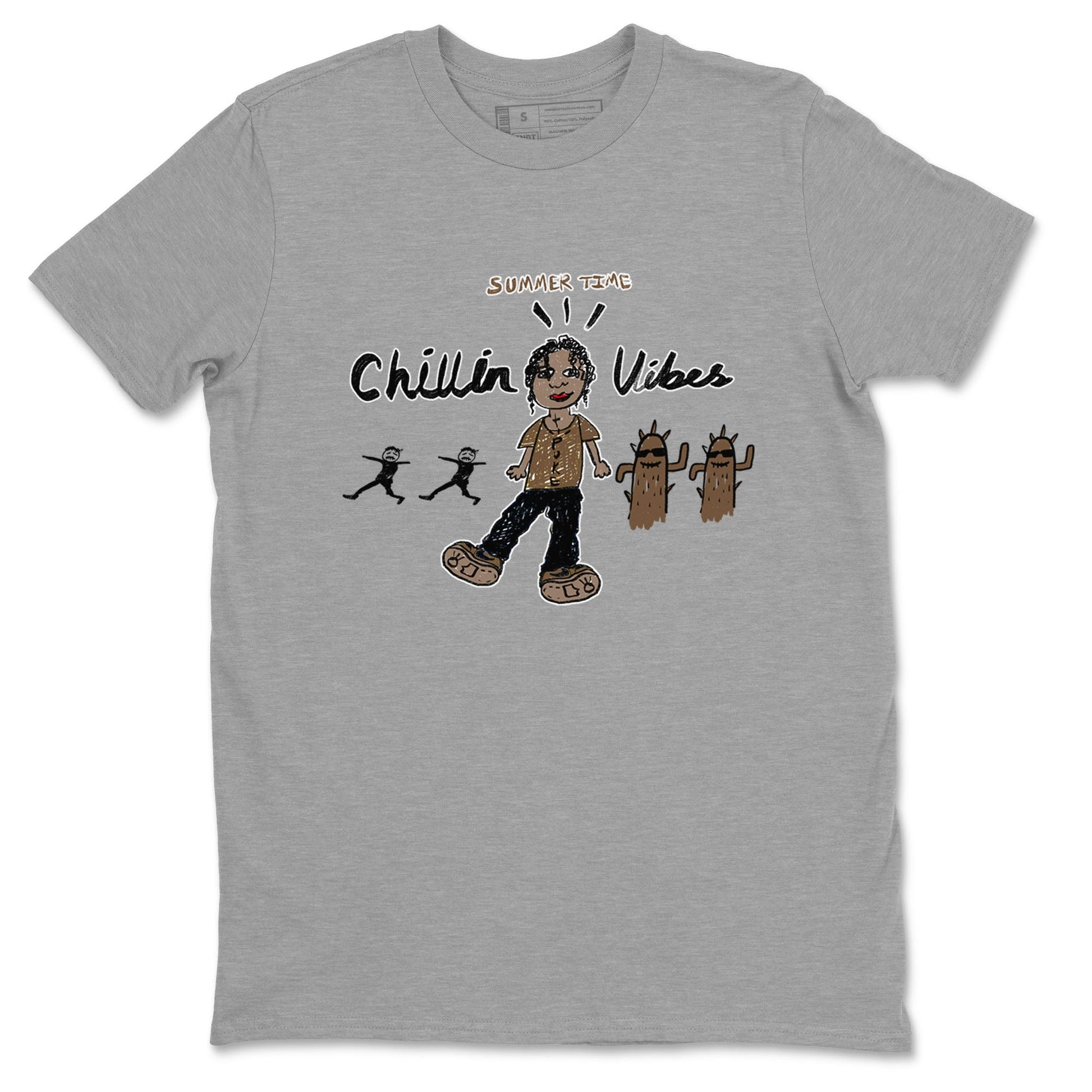Jordan Jumpman Jack Travis Scott Dark Mocha shirts to match jordans Chillin Vibes sneaker match tees Jordan Jumpman Jack Travis Scott Dark Mocha SNRT Sneaker Release Tees unisex cotton Heather Grey 2 crew neck shirts