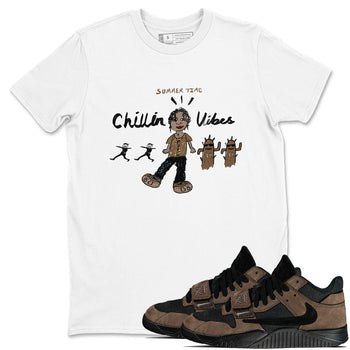 Jordan Jumpman Jack Travis Scott Dark Mocha shirts to match jordans Chillin Vibes sneaker match tees Jordan Jumpman Jack Travis Scott Dark Mocha SNRT Sneaker Release Tees unisex cotton White 1 crew neck shirts