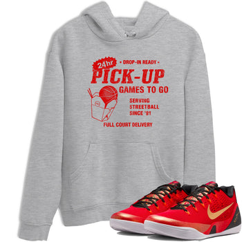 Best Christmas gifts for sneakerheads  – Sneaker Tees To Match Nike KB 9 China Sneakers – Chinatown Pick Up Graphic Tee Heather Grey 1