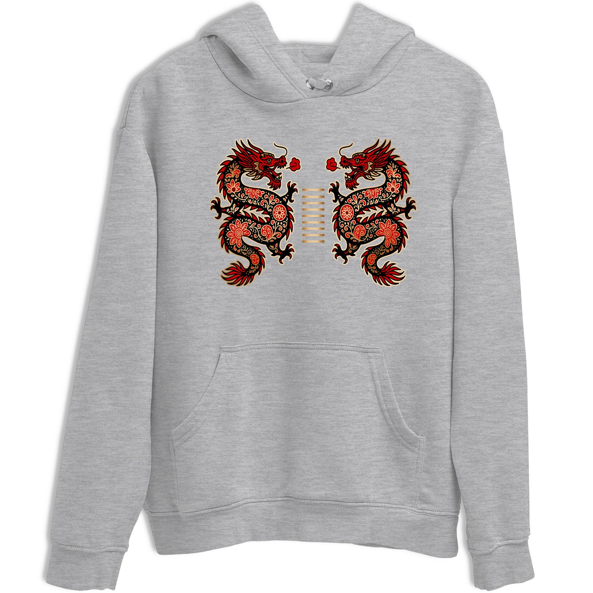 Sneaker match tees – Sneaker Tees To Match Nike KB 9 China Kobe 9 Low Proto EM University Red and Metallic Gold Shoes – Chinese Dragon Tee Heather Grey 2