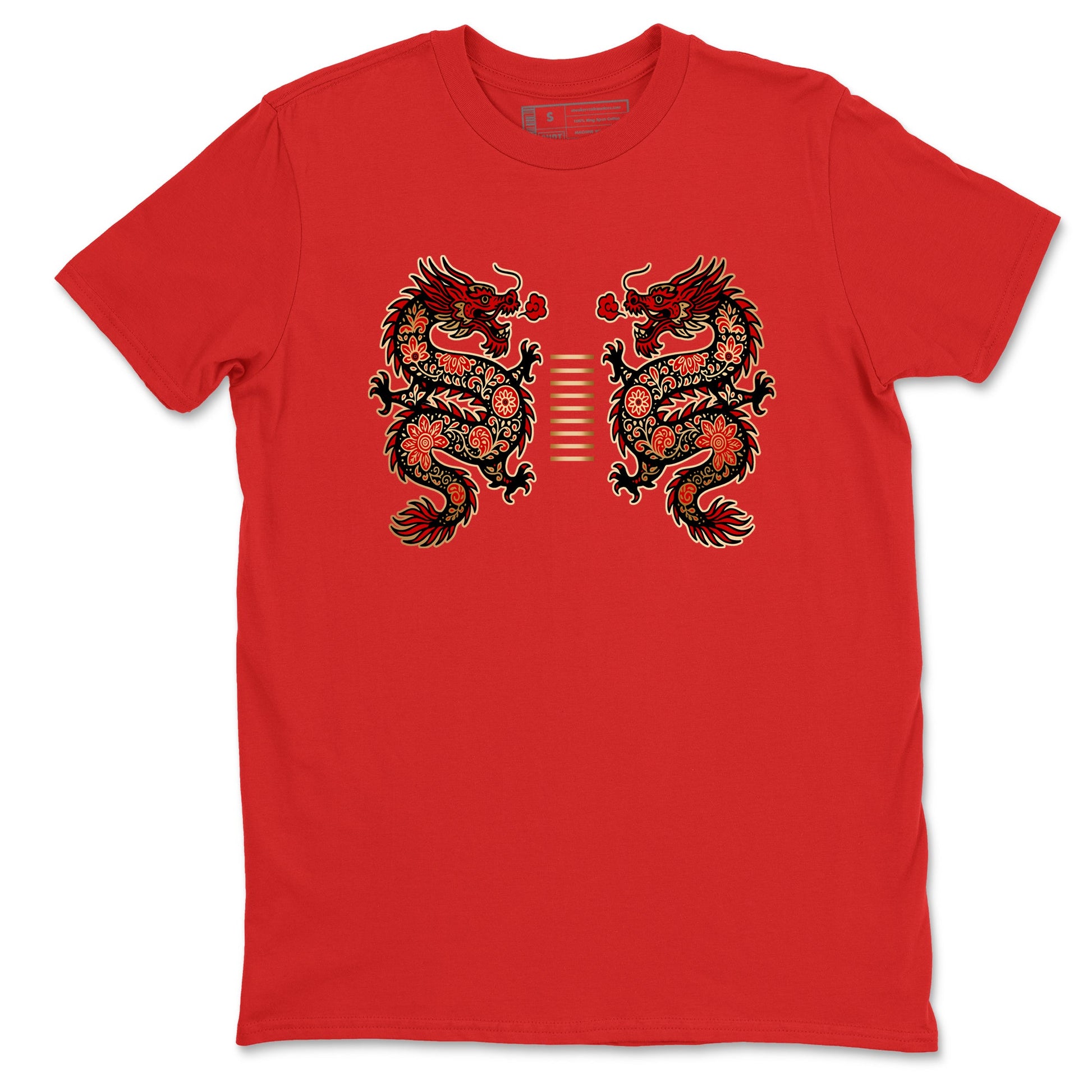 Sneaker match tees – Sneaker Tees To Match Nike KB 9 China Kobe 9 Low Proto EM University Red and Metallic Gold Shoes – Chinese Dragon Tee Red 2