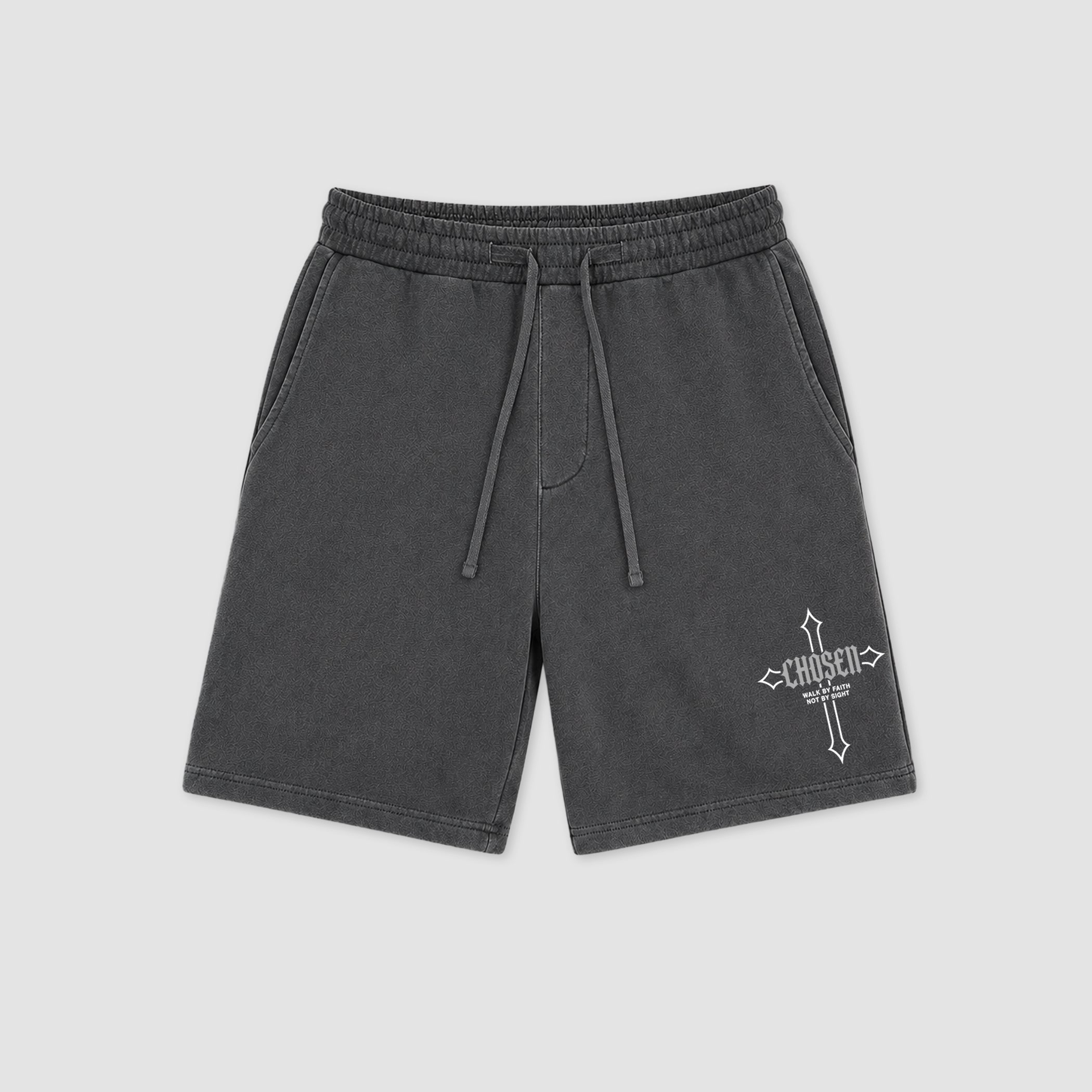 The Chosen Cross graphic fleece shorts deliver a relaxed streetwear look with premium fleece comfort and bold graphic details, designed to match the Air Jordan 8 Chrome and complete your sneaker rotation.