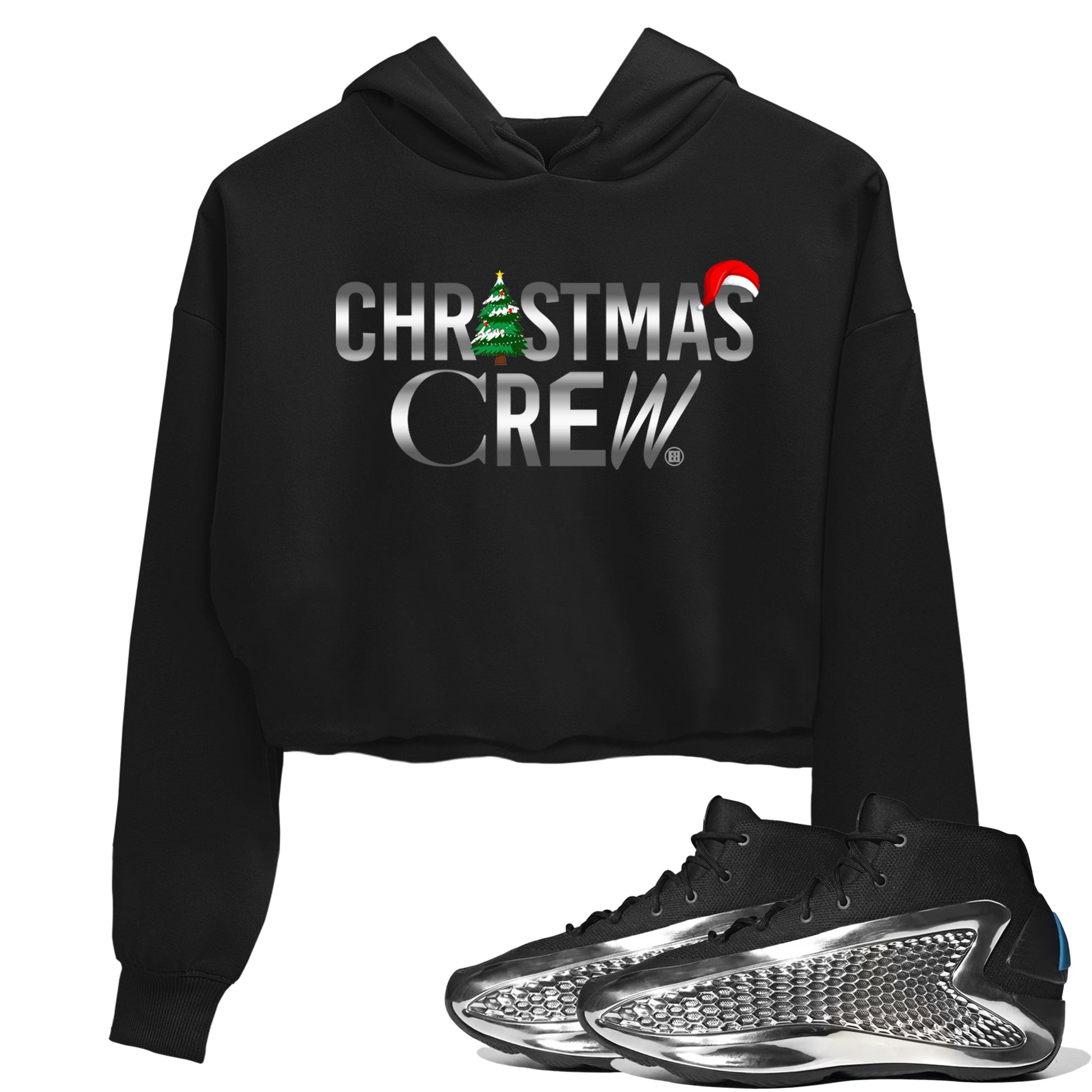 Adidas AE 1 Silver Metallic shirts to match jordans X mas gift Christmas Crew sneaker match tees AE 1 Silver Metallic match shoes to clothes SNRT Sneaker Tees unisex cotton Black 1 crop tee
