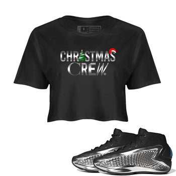 Adidas AE 1 Silver Metallic shirts to match jordans X mas gift Christmas Crew sneaker match tees AE 1 Silver Metallic match shoes to clothes SNRT Sneaker Tees unisex cotton Black 1 crop tee