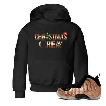 Foams One Metallic Copper shirts to match jordans Christmas Crew Christmas Holiday sneaker match tees Air Foamposite One Metallic Copper match shoes to clothes SNRT Sneaker Tees Youth Baby Black 1 tee