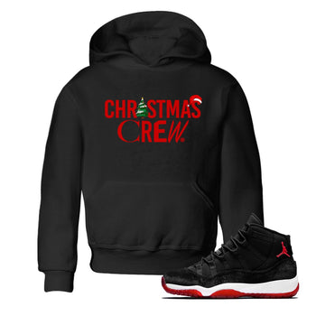 11s WMNS Bred Velvet t-shirts to match sneakers Holiday Christmas Crew sneaker match tees Air Jordan 11 Bred Velvet match shoes to clothes SNRT Sneaker Tees Youth Baby Black 1 tee