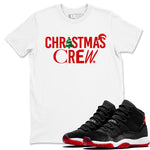 11s WMNS Bred Velvet t-shirts to match sneakers Holiday Christmas Crew sneaker match tees Air Jordan 11 Bred Velvet match shoes to clothes SNRT Sneaker Tees unisex cotton White 1 shirts