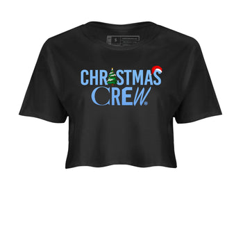 11s Legend Blue t-shirts to match sneakers Holiday Christmas Crew sneaker match tees Air Jordan 11 Retro Legend Blue match shoes to clothes SNRT Sneaker Tees unisex cotton Black 2 crop tee
