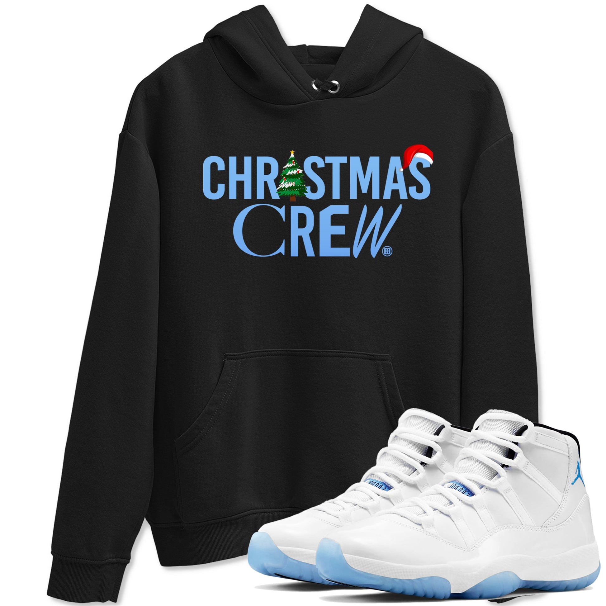 11s Legend Blue t-shirts to match sneakers Holiday Christmas Crew sneaker match tees Air Jordan 11 Retro Legend Blue match shoes to clothes SNRT Sneaker Tees unisex cotton Black 1 shirts