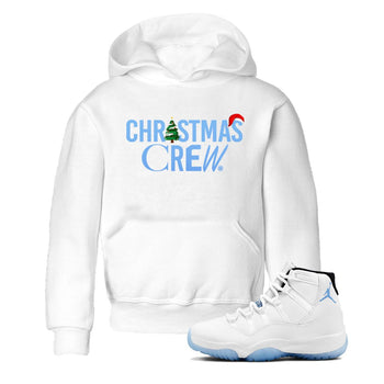 11s Legend Blue t-shirts to match sneakers Holiday Christmas Crew sneaker match tees Air Jordan 11 Retro Legend Blue match shoes to clothes SNRT Sneaker Tees Youth Baby White 1 tee