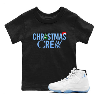 11s Legend Blue t-shirts to match sneakers Holiday Christmas Crew sneaker match tees Air Jordan 11 Retro Legend Blue match shoes to clothes SNRT Sneaker Tees Youth Baby Black 1 tee