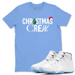 11s Legend Blue t-shirts to match sneakers Holiday Christmas Crew sneaker match tees Air Jordan 11 Retro Legend Blue match shoes to clothes SNRT Sneaker Tees unisex cotton Carolina Blue 1 shirts