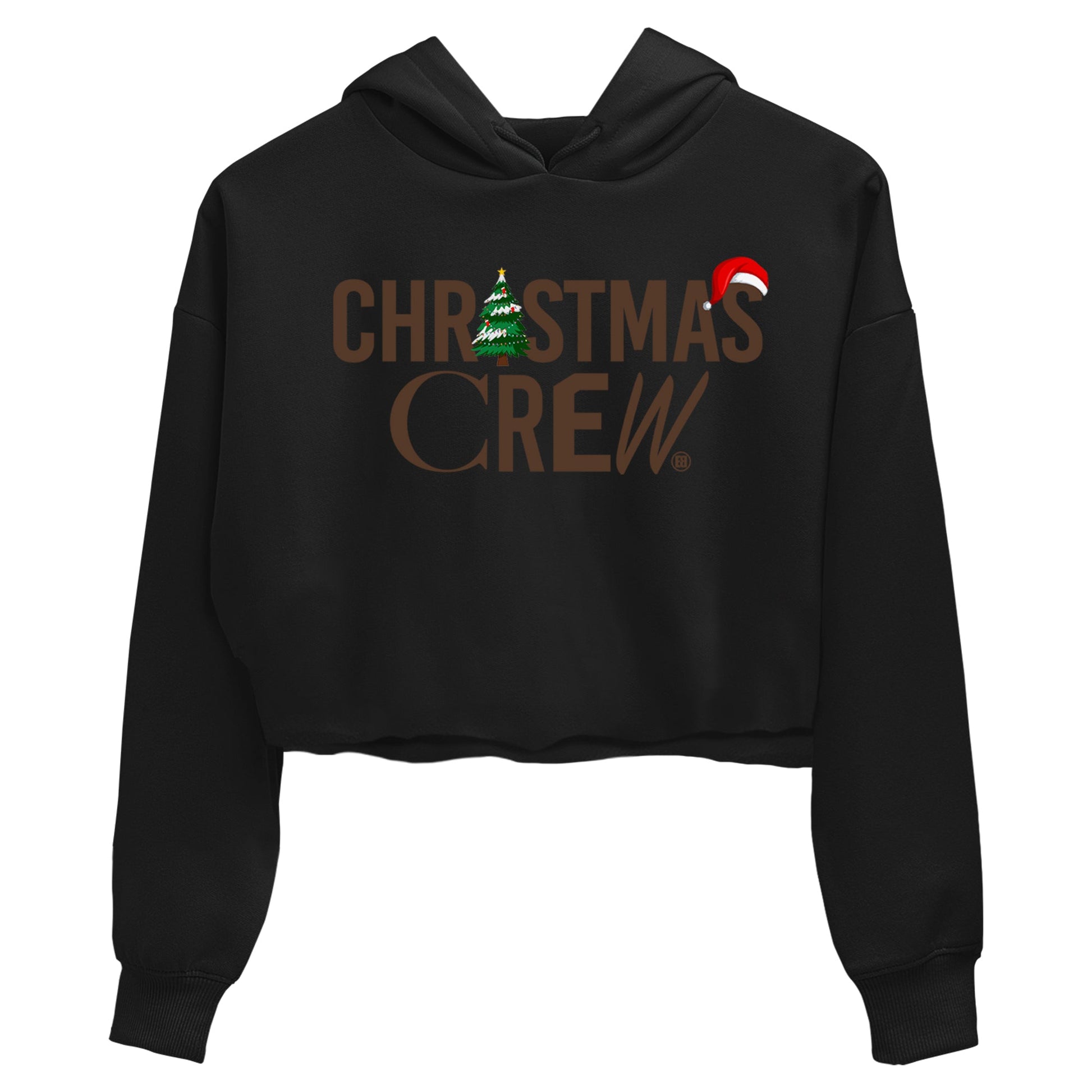 12s Baroque Brown t-shirts to match sneakers Holiday Christmas Crew sneaker match tees Air Jordan 12 Baroque Brown match shoes to clothes SNRT Sneaker Tees unisex cotton Black 2 crop tee