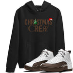 12s Baroque Brown t-shirts to match sneakers Holiday Christmas Crew sneaker match tees Air Jordan 12 Baroque Brown match shoes to clothes SNRT Sneaker Tees unisex cotton Black 1 shirts