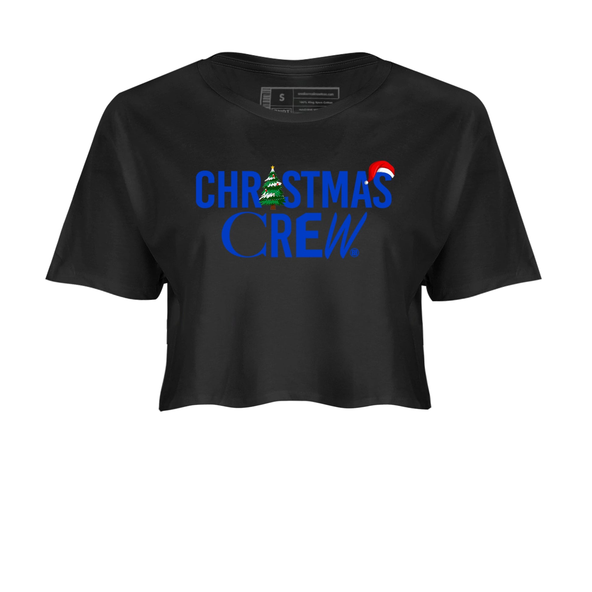 Air Jordan 12 Blueberry t-shirts to match sneakers Holiday Christmas Crew sneaker match tees 12s Blueberry match shoes to clothes SNRT Sneaker Tees unisex cotton Black 2 crop tee