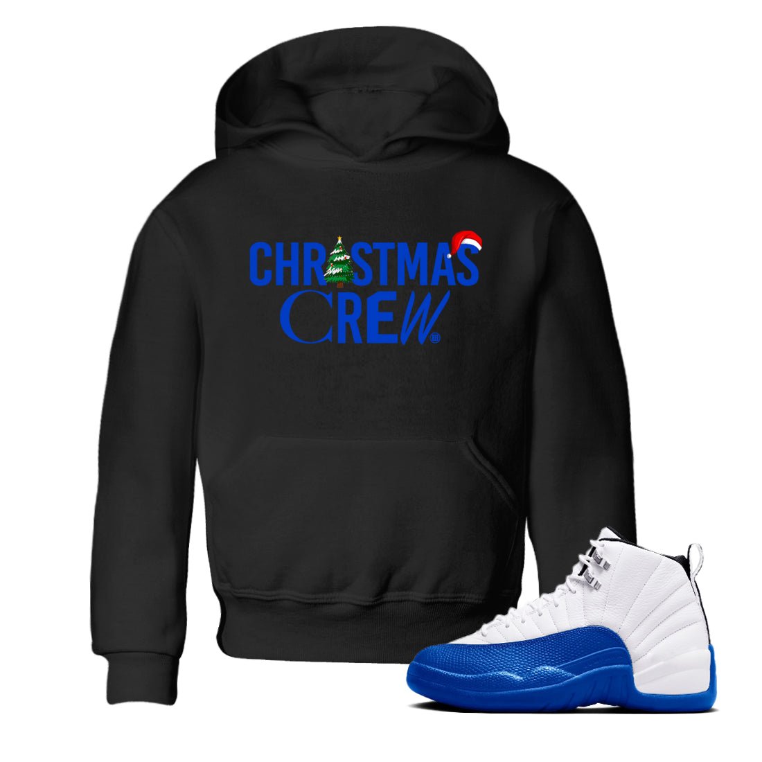 Air Jordan 12 Blueberry t-shirts to match sneakers Holiday Christmas Crew sneaker match tees 12s Blueberry match shoes to clothes SNRT Sneaker Tees Youth Baby Black 1 tee