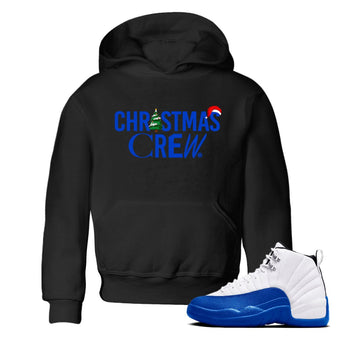 Air Jordan 12 Blueberry t-shirts to match sneakers Holiday Christmas Crew sneaker match tees 12s Blueberry match shoes to clothes SNRT Sneaker Tees Youth Baby Black 1 tee