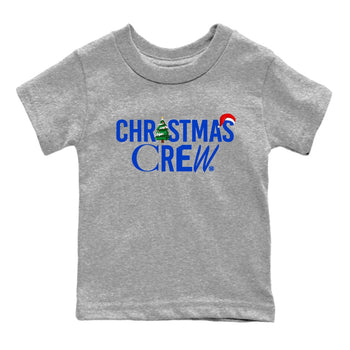 Air Jordan 12 Blueberry t-shirts to match sneakers Holiday Christmas Crew sneaker match tees 12s Blueberry match shoes to clothes SNRT Sneaker Tees Youth Baby Heather Grey 2 tee