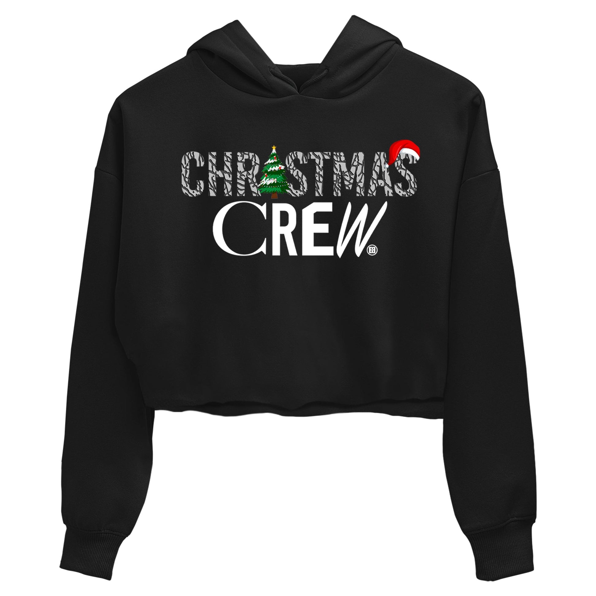 3s Black Cement t-shirts to match sneakers Holiday Christmas Crew sneaker match tees Jordan 3 Retro Black Cement match shoes to clothes SNRT Sneaker Tees unisex cotton Black 2 crop tee